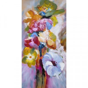 Tablou pictat manual Freshness, 120x60cm