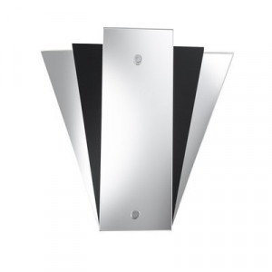Aplica Searchlight Wall Mirror Black