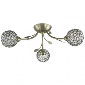 Plafoniera Searchlight Bellis Brass III