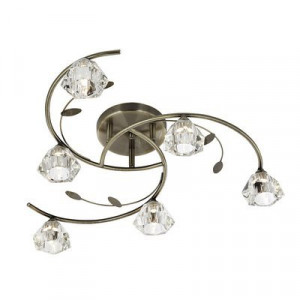 Plafoniera Searchlight Sierra Brass VI