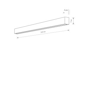 Aplica Nowodvorski Straight LED Graphite L - Img 2