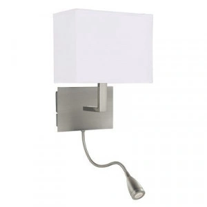 Aplica Searchlight Wall Hotel Satin Angle
