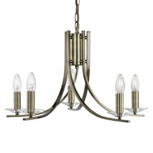Candelabru Searchlight Ascona Brass V