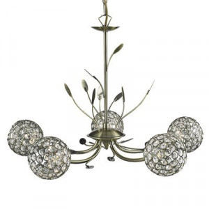 Candelabru Searchlight Bellis Brass V