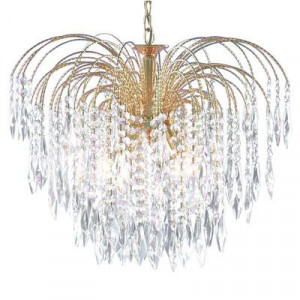 Pendul Searchlight Waterfall Gold M