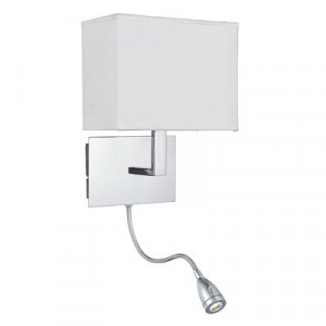 Aplica Searchlight Wall Hotel Chrome Angle
