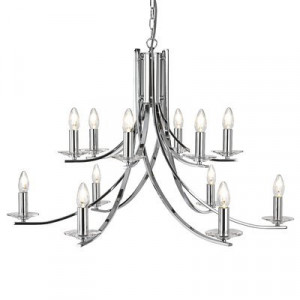 Candelabru Searchlight Ascona Chrome