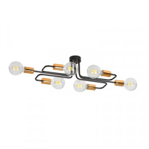 Plafoniera Emibig Veken Black VI A