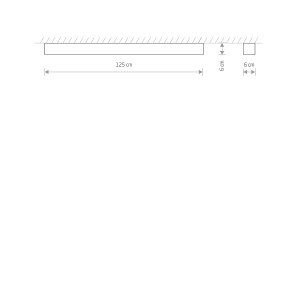 Plafoniera Nowodvorski Soft Led Graphite 120x6 7524