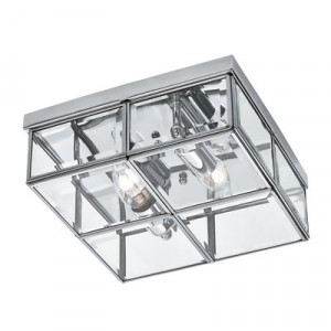 Plafoniera Searchlight Flush Bevelled Chrome