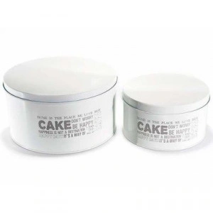 Set doua cutii metalice Cake
