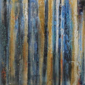 Tablou pictat manual Jubilee, 80x80cm