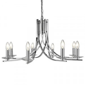 Candelabru Searchlight Ascona Chrome VIII