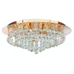 Plafoniera Searchlight Hanna Gold L
