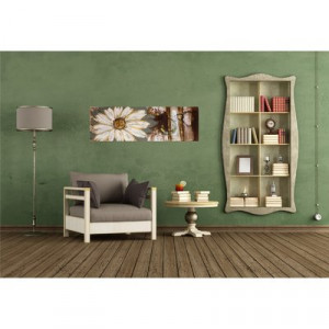 Tablou pictat manual Margaret, 50x150cm - Img 2