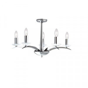 Candelabru Searchlight Kensington V Chrome
