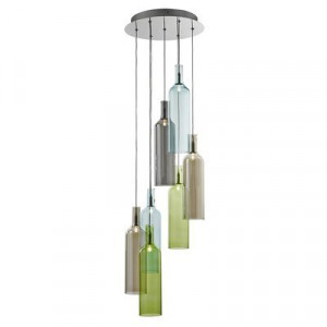 Pendul Searchlight Vibrant Glass