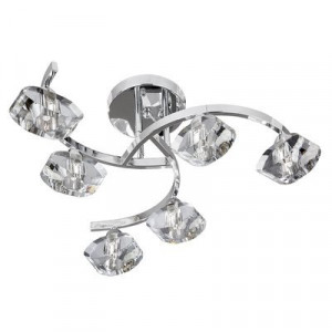 Plafoniera Searchlight Scupltured Ice VI