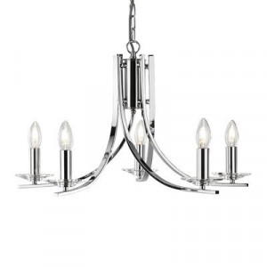 Candelabru Searchlight Ascona Chrome V