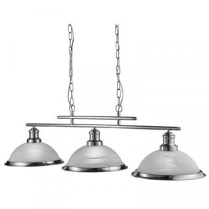 Lustra Searchlight Bistro Silver III Straight
