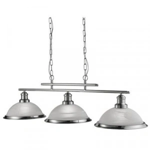 Lustra Searchlight Bistro Silver III Straight