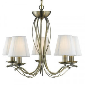 Candelabru Searchlight Andretti Brass V