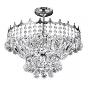 Plafoniera Searchlight Versailles Chrome