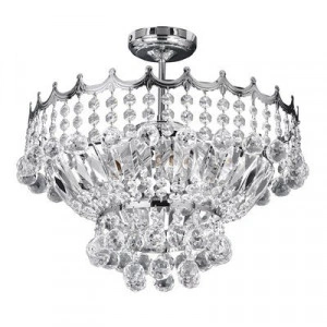 Plafoniera Searchlight Versailles Chrome