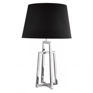Veioza Searchlight Table Black Chrome