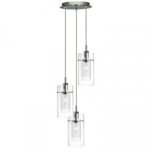Pendul Searchlight Duo Clear III Round