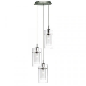 Pendul Searchlight Duo Clear III Round