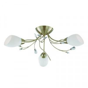 Plafoniera Searchlight Gardenia Brass III