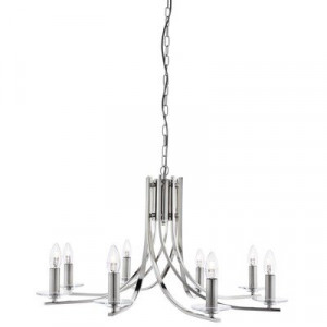 Candelabru Searchlight Ascona Silver VIII