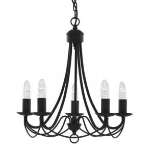 Candelabru Searchlight Maypole Black V