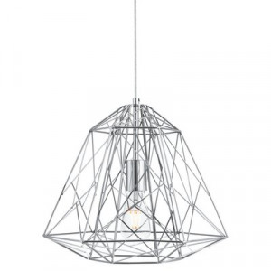 Pendul Searchlight Geometric Cage Chrome