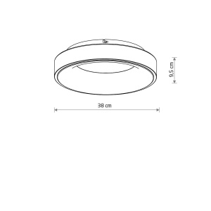 PLAFONIERA NOWODVORSKI NIKKI ROUND WHITE LED 32W 3000K - Img 4