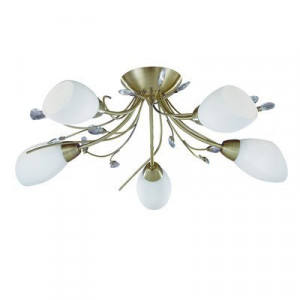 Plafoniera Searchlight Gardenia Brass V