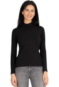 Bluza dama tip maleta cu guler inalt, Knox B2005, negru S