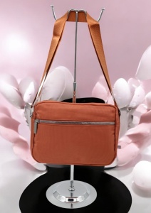 Geanta de dama tip crossbody R241, curea reglabila, 25x18x6cm, Portocaliu - Img 3