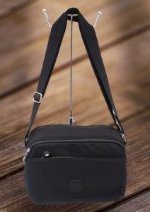 Geanta de umar femei R54 mini, comoda, material rezistent, 24x18x10cm, Negru