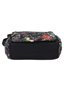 Geanta pentru femei tip crossbody R1130, material textil, curea reglabila, 25x16x13cm, Negru04 - Img 5