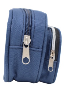 Penar pentru baieti Let's Rock R7256, doua compartimente, material textil impermeabil, 20x10x6cm, Bleumarin - Img 4