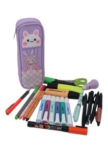 Penar pentru fete cu un singur compartiment R8956, 22x8x6cm, Lila - Img 7