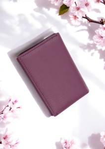 Portofel de damă din piele naturală Hassion R065 violet