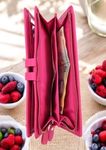 Portofel de damă din piele naturală Hassion R12 fuchsia - Img 8