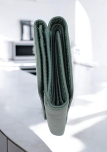 Portofel de damă din piele naturală Hassion R403 verde - Img 3