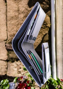 Portofel din piele pentru bărbați Hassion R60288 bleumarin - Img 4