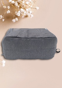 Rucsac cu port USB R7009, material textil rezistent, 42x30x14cm, Gri - Img 7