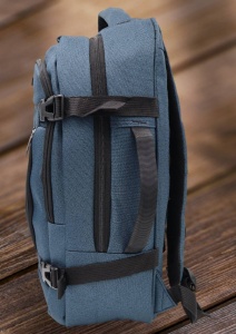 Rucsac multifunctional pentru laptop R49103, bleumarin, impermeabil, 48x32x20cm - Img 3