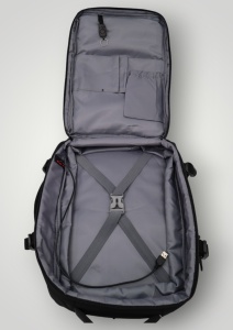 Rucsac multifunctional R1117 pentru laptop, impermeabil, cu port USB, 43X33X13cm, negru - Img 9